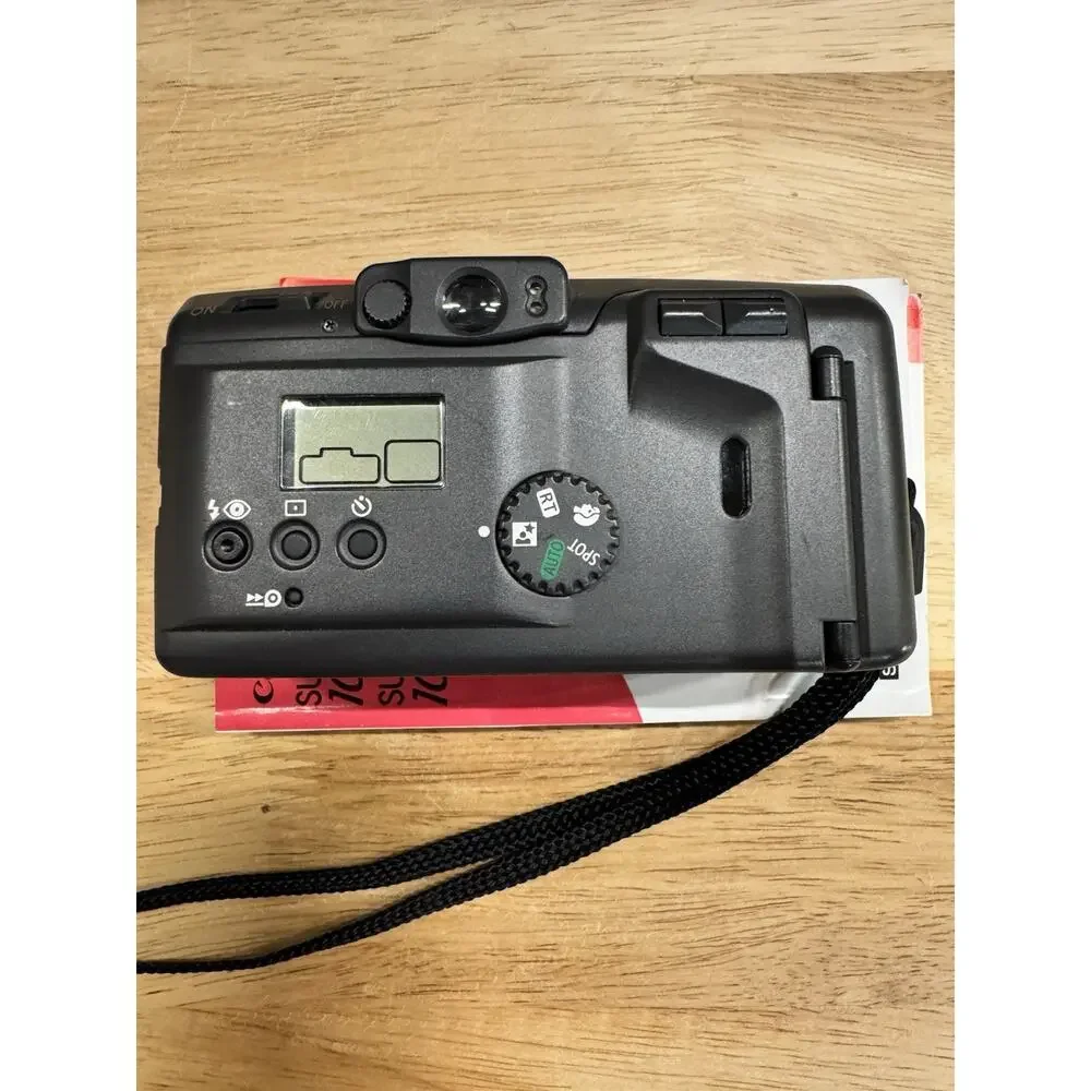 NON WORKING Canon Sure Shot 105 Zoom S 38-105 Mm Camera For Parts W/manual